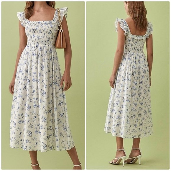 Reformation Dresses & Skirts - REFORMATION noreen smocked midi dress lula floral